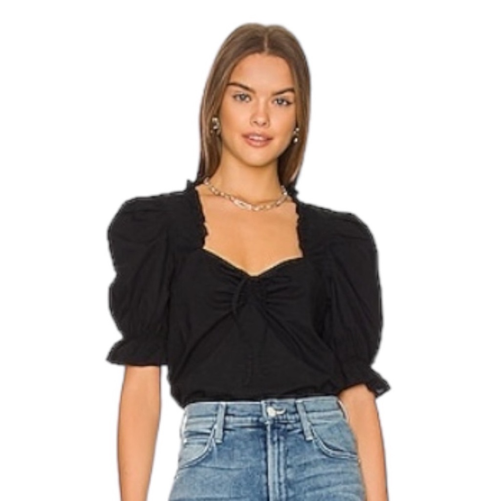 Nation Ltd Bernadette Sweetheart Blouse Size S